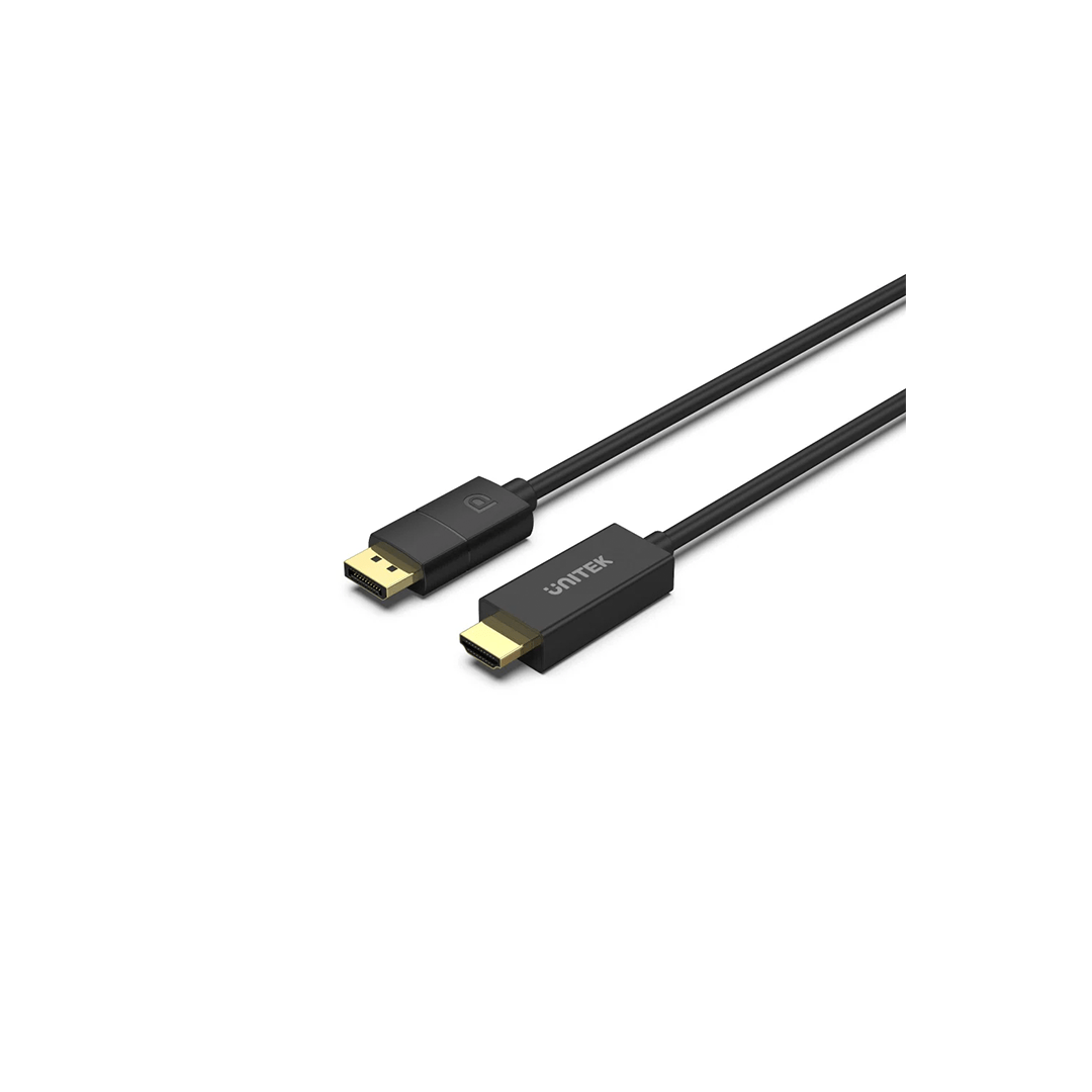 Unitek DP 1.2 to HDMI 4K Cable 1.8M in Qatar Unitek DP 1.2 to HDMI 4K Cable 1.8M in Qatar